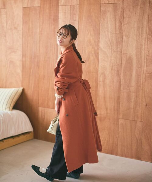 セミダブルバックフレアウールコート 【低身長・小柄女性】（その他