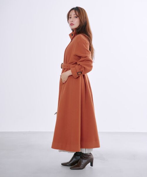 セミダブルバックフレアウールコート 【低身長・小柄女性】（その他