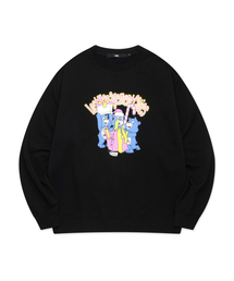 SURPRISE BEAR SWEATSHIRT black