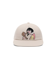 NICE GHOST CLUB（ナイスゴーストクラブ）の「GAKIYA ISAMU CAP_BEIGE(NG2FFUAB20C)（キャップ）」