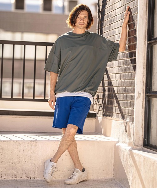 CAMBIO(カンビオ)の「mt10186-Stretch Nylon Short Sleeve Pullover ストレッチナイロンTシャツ(S66126cmb)(Tシャツ/カットソー・メンズ・ライトグレー/ブラック/ネイビー/チャコール・S/M/L)」の15枚目の写真