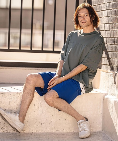 CAMBIO(カンビオ)の「mt10186-Stretch Nylon Short Sleeve Pullover ストレッチナイロンTシャツ(S66126cmb)(Tシャツ/カットソー・メンズ・ライトグレー/ブラック/ネイビー/チャコール・S/M/L)」の16枚目の写真