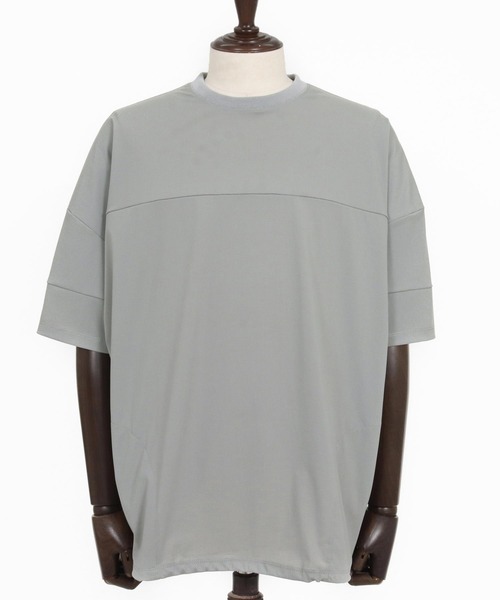 CAMBIO(カンビオ)の「mt10186-Stretch Nylon Short Sleeve Pullover ストレッチナイロンTシャツ(S66126cmb)(Tシャツ/カットソー・メンズ・ライトグレー/ブラック/ネイビー/チャコール・S/M/L)」の21枚目の写真