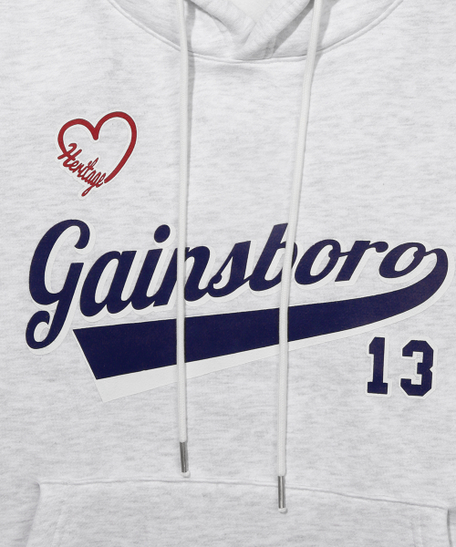 GAINSBORO(ゲインズボロ)の「LOVE チームロゴ フードパーカー_ホワイトメランジ(パーカー・レディース・ホワイト・S/M/L/XL)」の4枚目の写真