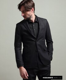 HIDEAWAYS NICOLE | 【HIDEAWAYS BLACK】ガムストレッチブライトシャンブレー2Bジャケット(テーラードジャケット)