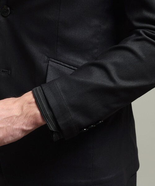 HIDEAWAYS NICOLE（ハイダウェイニコル）の「【HIDEAWAYS BLACK】ガムストレッチブライトシャンブレー2Bジャケット（テーラードジャケット・メンズ・ネイビー/ブラック・M/L/XL）」の11枚目の写真