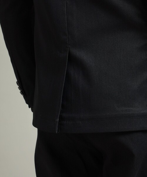 HIDEAWAYS NICOLE（ハイダウェイニコル）の「【HIDEAWAYS BLACK】ガムストレッチブライトシャンブレー2Bジャケット（テーラードジャケット・メンズ・ネイビー/ブラック・M/L/XL）」の13枚目の写真