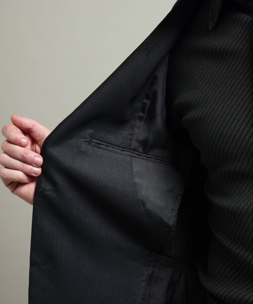 HIDEAWAYS NICOLE（ハイダウェイニコル）の「【HIDEAWAYS BLACK】ガムストレッチブライトシャンブレー2Bジャケット（テーラードジャケット・メンズ・ネイビー/ブラック・M/L/XL）」の15枚目の写真