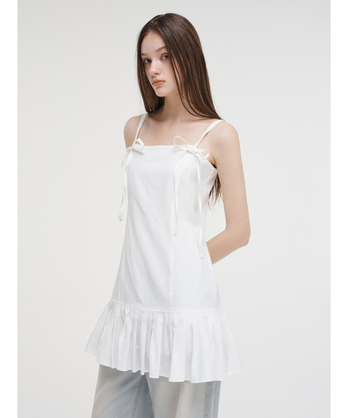 ETMON(エトモン)の「Slip Pleats Mini Dress White(ワンピース・レディース・その他・M/S)」の5枚目の写真