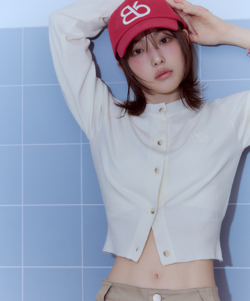 Bb' BENETTON(ビーフラットベネトン)の「ラウンドニットカーディガン (アイボリー)(カーディガン/ボレロ・レディース・その他・S/M)」の3枚目の写真