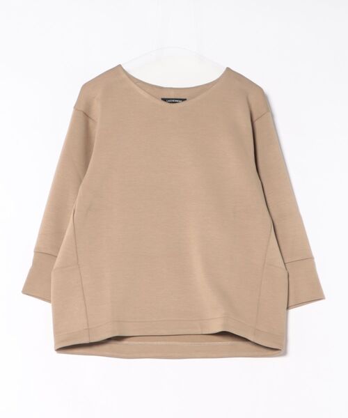 LAUTREAMONT(ロートレアモン)の「【WEB限定】《暖色美》裏起毛Vネックトップス≪手洗い≫(Tシャツ/カットソー・レディース・オレンジ/ネイビー/ベージュ/パープル/グリーン/キャメル・9号)」の14枚目の写真