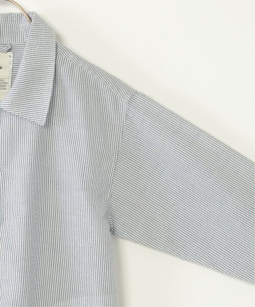 ikka(イッカ)の「【親子コーデ】サッカースナップシャウター(110~160cm)(シャツ/ブラウス・キッズ・ブルー・XL/L/M/S/XS)」の17枚目の写真