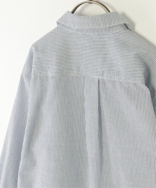 ikka(イッカ)の「【親子コーデ】サッカースナップシャウター(110~160cm)(シャツ/ブラウス・キッズ・ブルー・XL/L/M/S/XS)」の19枚目の写真