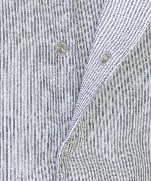 ikka(イッカ)の「【親子コーデ】サッカースナップシャウター(110~160cm)(シャツ/ブラウス・キッズ・ブルー・XL/L/M/S/XS)」の12枚目の写真