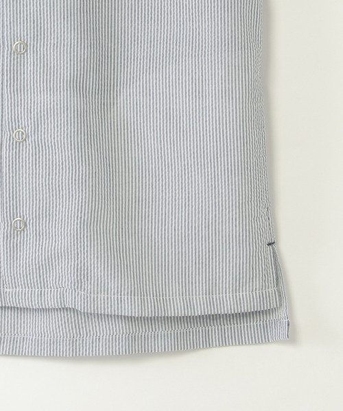 ikka(イッカ)の「【親子コーデ】サッカースナップシャウター(110~160cm)(シャツ/ブラウス・キッズ・ブルー・XL/L/M/S/XS)」の6枚目の写真