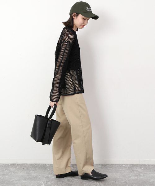 AULENTTI（オウレンティ）の「《追加2》AULENTTI/オウレンティ バケツバッグ FB-5976-DOSA（ハンドバッグ・レディース・ベージュ/ブラック・FREE）」の4枚目の写真