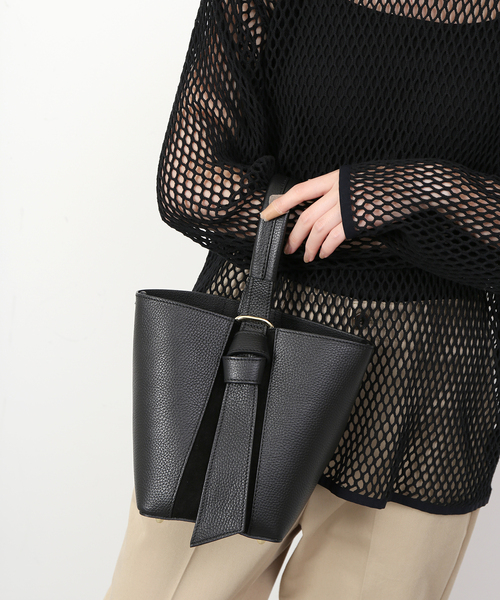 AULENTTI（オウレンティ）の「《追加2》AULENTTI/オウレンティ バケツバッグ FB-5976-DOSA（ハンドバッグ・レディース・ベージュ/ブラック・FREE）」の20枚目の写真