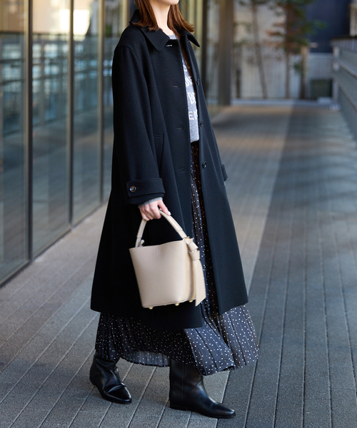 AULENTTI（オウレンティ）の「《追加2》AULENTTI/オウレンティ バケツバッグ FB-5976-DOSA（ハンドバッグ・レディース・ベージュ/ブラック・FREE）」の18枚目の写真