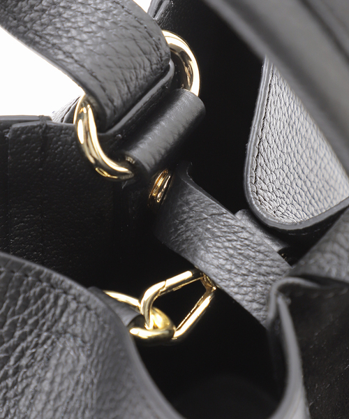 AULENTTI（オウレンティ）の「《追加2》AULENTTI/オウレンティ バケツバッグ FB-5976-DOSA（ハンドバッグ・レディース・ベージュ/ブラック・FREE）」の13枚目の写真