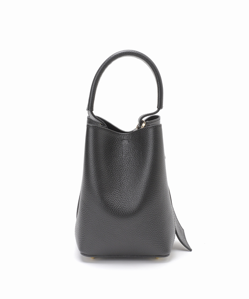 AULENTTI（オウレンティ）の「《追加2》AULENTTI/オウレンティ バケツバッグ FB-5976-DOSA（ハンドバッグ・レディース・ベージュ/ブラック・FREE）」の3枚目の写真