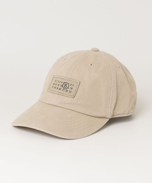 MM6 Maison Margiela（ｴﾑｴﾑｼｯｸｽ ﾒｿﾞﾝ ﾏﾙｼﾞｪﾗ）の「キッズ ベースボールキャップ MM6 KID（キャップ・キッズ・ライトブラウン/ブルー・Ⅲ/Ⅰ）」の9枚目の写真