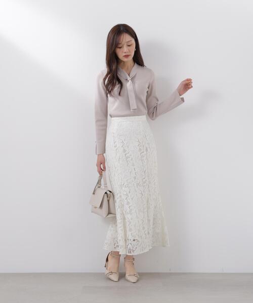 PROPORTION BODY DRESSING（プロポーションボディドレッシング）の「パールリングボウタイニット / 1216170214（ニット/セーター・レディース・ホワイト系その他/ピンク/グレー/ブルー・MEDIUM/SMALL）」の21枚目の写真