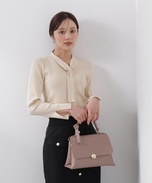 PROPORTION BODY DRESSING（プロポーションボディドレッシング）の「パールリングボウタイニット / 1216170214（ニット/セーター・レディース・ホワイト系その他/ピンク/グレー/ブルー・MEDIUM/SMALL）」の10枚目の写真