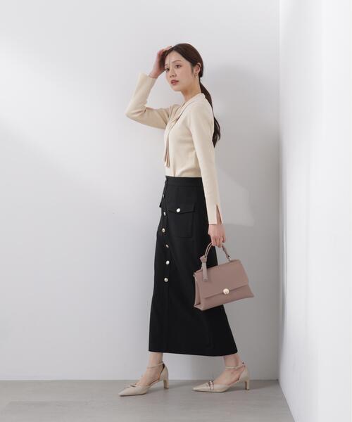 PROPORTION BODY DRESSING（プロポーションボディドレッシング）の「パールリングボウタイニット / 1216170214（ニット/セーター・レディース・ホワイト系その他/ピンク/グレー/ブルー・MEDIUM/SMALL）」の11枚目の写真