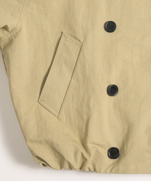 stand collar double breasted short coat / スタンドカラーダブル