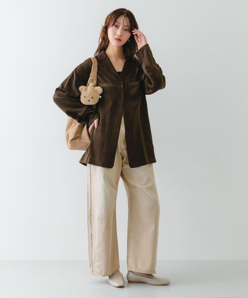 RODE SKO(ロデスコ)の「スエード調ワンハンドルトートバッグ(トートバッグ・レディース・グレー/ベージュ/ブラウン・ONE)」の20枚目の写真