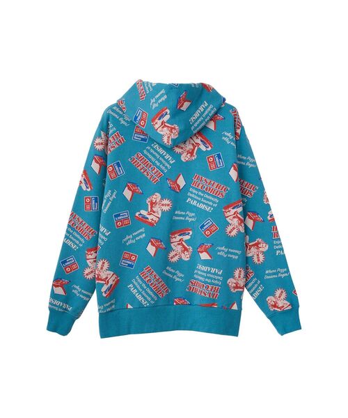 HYSTERIC GLAMOUR（ヒステリックグラマー）の「HYSTERIC RECORDS柄 パーカー（パーカー・メンズ・グレー系その他/ブラック系その他/ブルー系その他・SMALL/MEDIUM/LARGE/X-LARGE）」の4枚目の写真