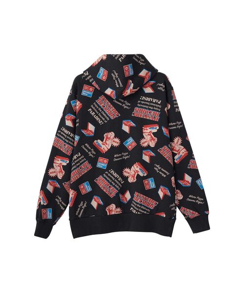 HYSTERIC GLAMOUR（ヒステリックグラマー）の「HYSTERIC RECORDS柄 パーカー（パーカー・メンズ・グレー系その他/ブラック系その他/ブルー系その他・SMALL/MEDIUM/LARGE/X-LARGE）」の8枚目の写真