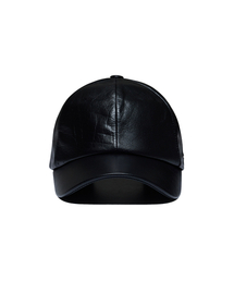 51%（フィフティーワンパーセント）の「Leather logo cap - black（キャップ）」