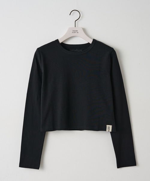 paradigm（パラダイム）の「【paradigm】40/2バイオ加工コンパクトTL/S（Tシャツ/カットソー・レディース・ホワイト/ブラック・SMALL/MEDIUM/LARGE）」の2枚目の写真