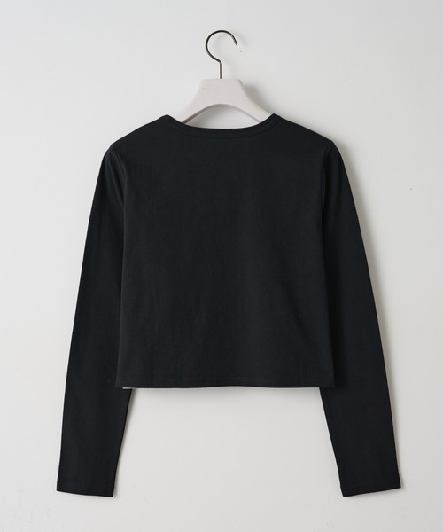 paradigm（パラダイム）の「【paradigm】40/2バイオ加工コンパクトTL/S（Tシャツ/カットソー・レディース・ホワイト/ブラック・SMALL/MEDIUM/LARGE）」の3枚目の写真