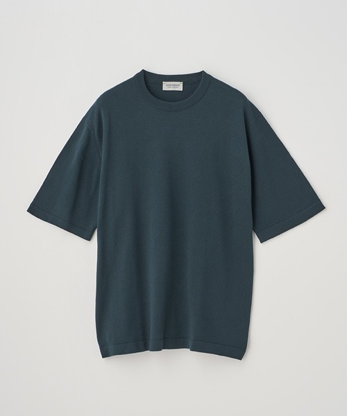 セール】ウェルトヘム半袖コットンニットTシャツ（ニット/セーター