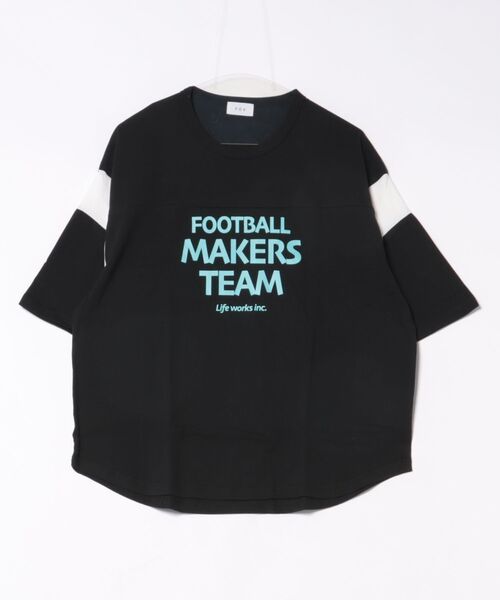 FOV(フォブ)の「フォブ MAKERS Tシャツ(Tシャツ/カットソー・レディース・ブラック/サックスブルー/ホワイト・F)」の1枚目の写真