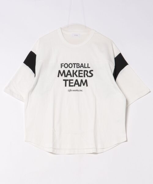 FOV(フォブ)の「フォブ MAKERS Tシャツ(Tシャツ/カットソー・レディース・ブラック/サックスブルー/ホワイト・F)」の8枚目の写真