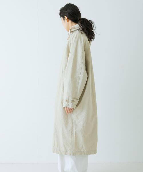 かぐれ（カグレ）の「コットンフードラグランコート（その他アウター・レディース・ネイビー/アイボリー・FREE）」の10枚目の写真