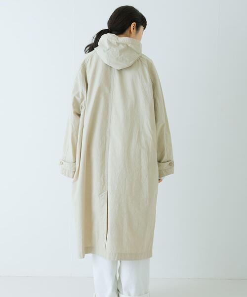 かぐれ（カグレ）の「コットンフードラグランコート（その他アウター・レディース・ネイビー/アイボリー・FREE）」の11枚目の写真