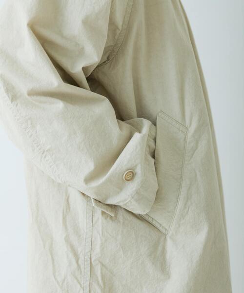 かぐれ（カグレ）の「コットンフードラグランコート（その他アウター・レディース・ネイビー/アイボリー・FREE）」の12枚目の写真