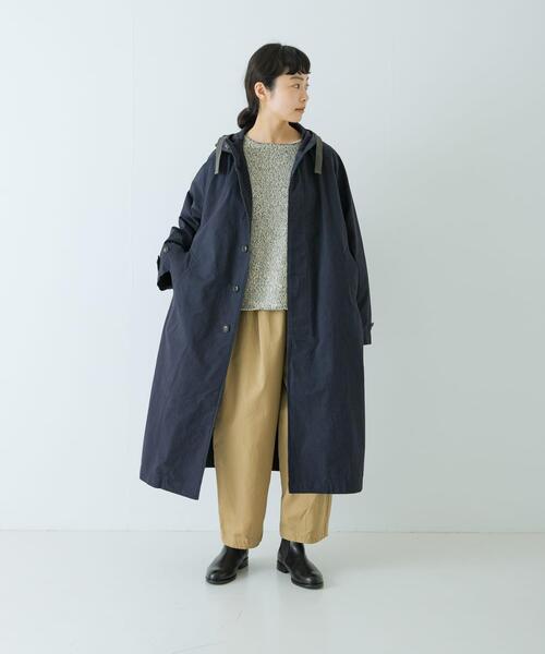 かぐれ（カグレ）の「コットンフードラグランコート（その他アウター・レディース・ネイビー/アイボリー・FREE）」の19枚目の写真