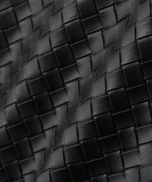 DANKE SCHON（ダンケシェーン）の「DankeSchon/ダンケシェーン/WOVEN FAUX LEATHER BLOUSON（その他アウター・レディース・ブラウン/ブラック・L/M）」の3枚目の写真