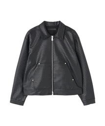 DANKE SCHON | DankeSchon/ダンケシェーン/WOVEN FAUX LEATHER BLOUSON(その他アウター)