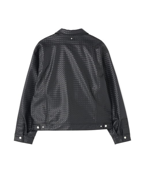 DANKE SCHON(ダンケシェーン)の「DankeSchon/ダンケシェーン/WOVEN FAUX LEATHER BLOUSON(その他アウター・レディース・ブラウン/ブラック・L/M)」の22枚目の写真