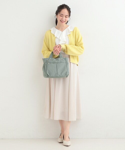 SHOO・LA・RUE(シューラルー)の「【撥水】9ポケットトート(トートバッグ・レディース・ブラック/グリーン/ダークグレー・00)」の7枚目の写真