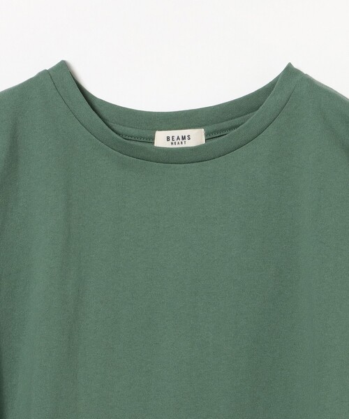 BEAMS HEART(ビームスハート)の「【360度どこから見てもお洒落】後釦 異素材 プルオーバー(Tシャツ/カットソー・レディース・ブラック/ネイビー/オフホワイト/グリーン・FREE)」の21枚目の写真