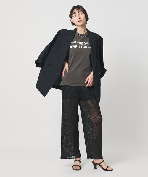 MIXTA（ミクスタ）の「【別注】＜MIXTA＞WHISHING Tシャツ（Tシャツ/カットソー・レディース・ブラック・S）」の4枚目の写真