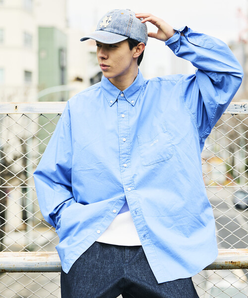 NAUTICA(ノーティカ)の「NAUTICA/ノーティカ ビッグシルエット ブロード BDシャツ(シャツ/ブラウス・メンズ・サックスブルー/ブラック/ネイビー/グリーン/ホワイト・X-LARGE/LARGE/MEDIUM)」の5枚目の写真