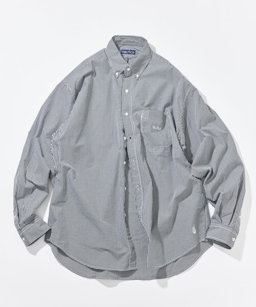 NAUTICA(ノーティカ)の「NAUTICA/ノーティカ ビッグシルエット ブロード BDシャツ(シャツ/ブラウス・メンズ・サックスブルー/ブラック/ネイビー/グリーン/ホワイト・X-LARGE/LARGE/MEDIUM)」の3枚目の写真